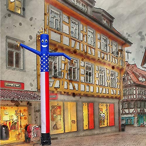 HI SUYI 20ft Inflable Publicidad Tubo Hombre Gigante Brazo - Imagen 6