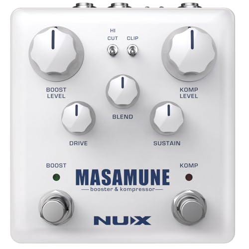 Pedal de Compresor y Impulsor de Guitarra Analógico NUX