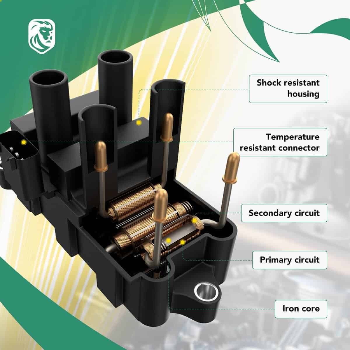 Bobina de Encendido YHTAUTO para Ford F-150 Explorer - Imagen 4