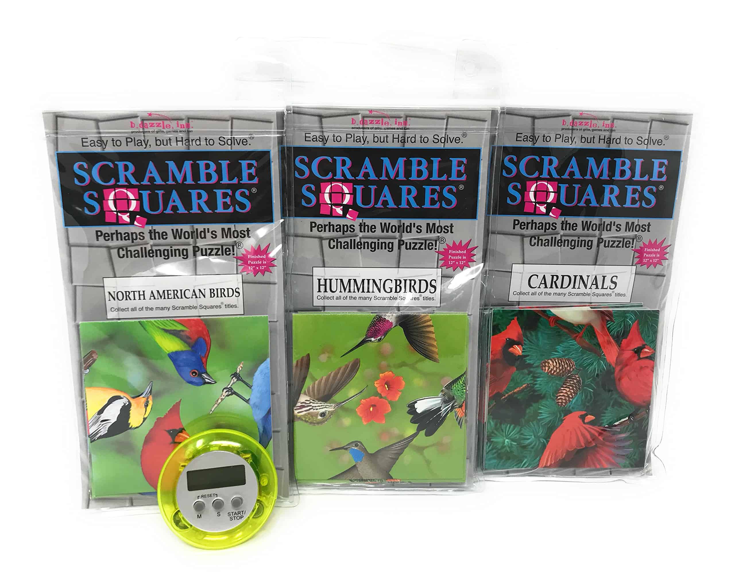 Paquete de Rompecabezas Scramble Squares B Dazzle Birds