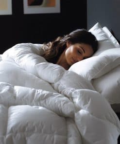 Edredón de Pluma de Ganso Blanco C&W Tamaño Queen, 90x90