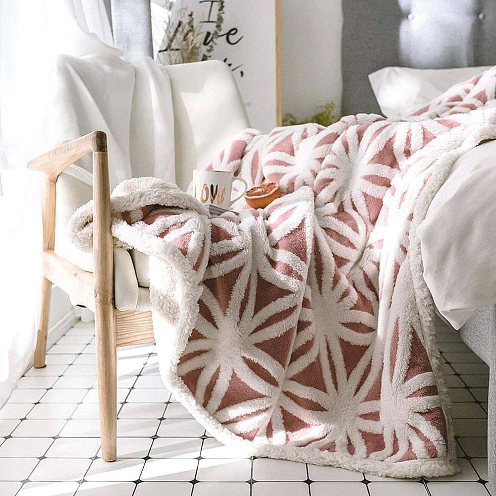 Manta de Lana de Lujo UKELER - Suave y Acogedora Manta de - Imagen 3