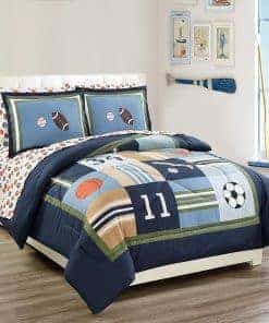 Juego de Edredón para Cama Individual Linen Plus Deportes