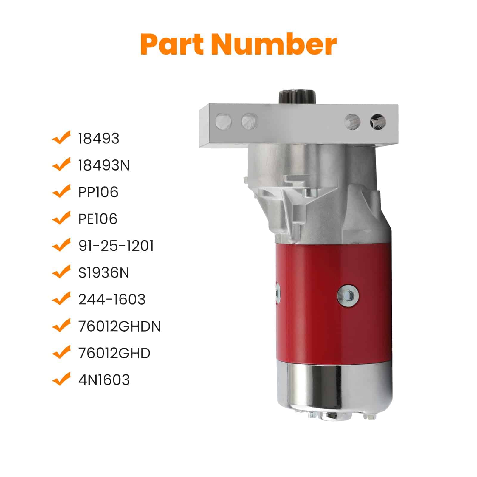 Arrancador Mini de Alto Torque de 3HP 18493 para Chevy SBC - Imagen 6