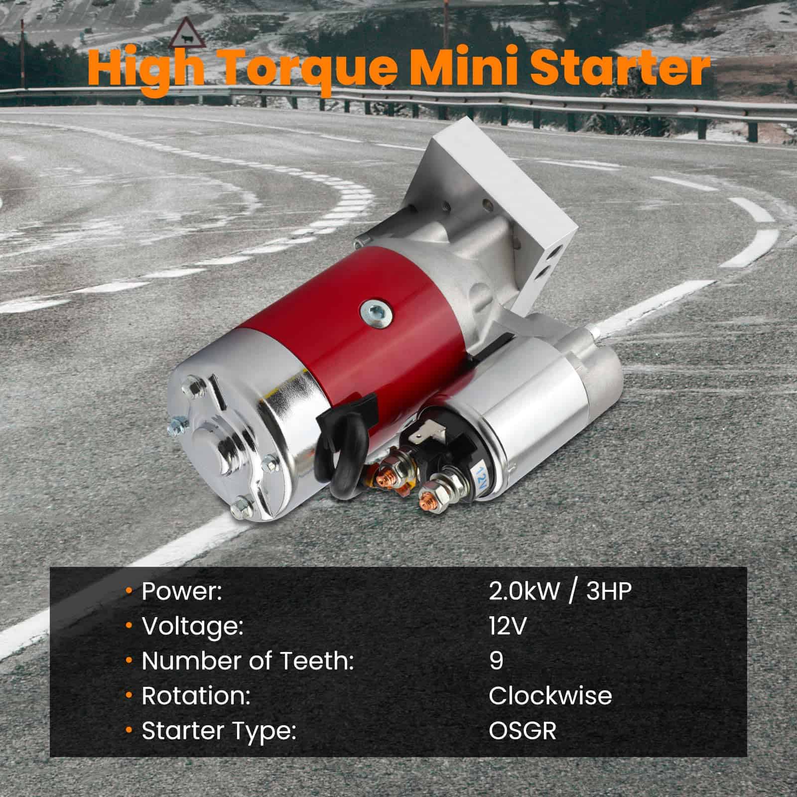 Arrancador Mini de Alto Torque de 3HP 18493 para Chevy SBC - Imagen 3