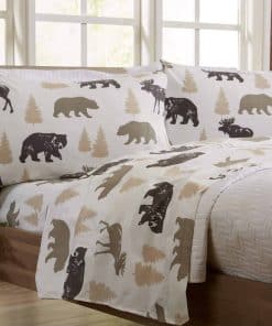 Juego de sábanas de microfibra para cama completa de 4