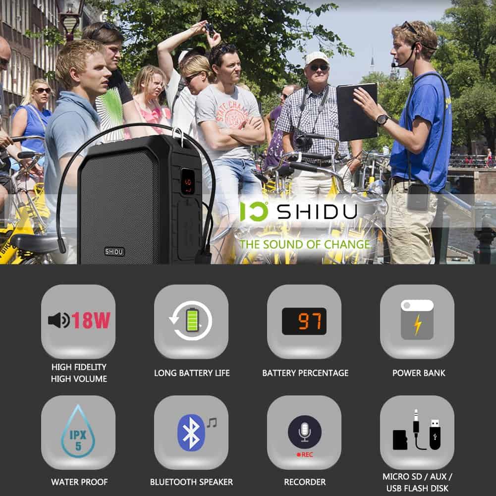 Amplificador de Voz para Maestros SHIDU, Altavoz de - Imagen 3
