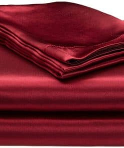 Juego de sábanas de seda pura satinada Bedify 100%, juego