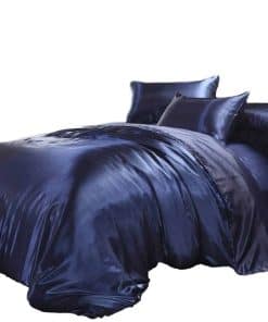 Juego de Sábanas de Seda 100% Pura Satén de Vuvet Bedding