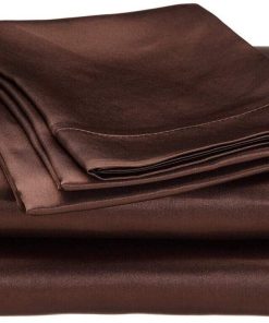 Juego de sábanas de satén de seda pura Bedify 7 piezas,