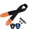 Correa de Guitarra Cheerhas con Extremos de -s (Negro)