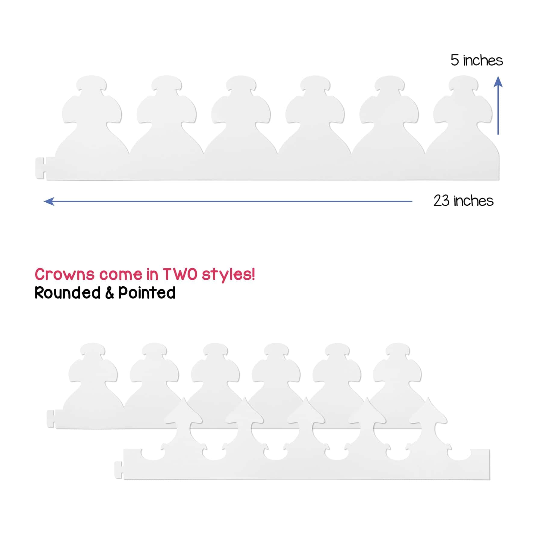 Coronas de Papel Blanco Hygloss Personalizables-Duraderas - Imagen 3