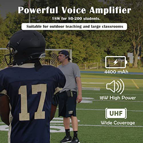 Amplificador de Voz con Micrófono Inalámbrico - 18W 4400mAh - Imagen 5