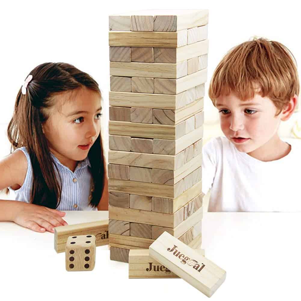 Juego de 54 piezas de bloques gigantes de torre de caída - Imagen 8