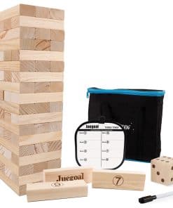 Juego de 54 piezas de bloques gigantes de torre de caída