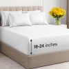 Juego de sábanas extra profundas para cama -Blanco