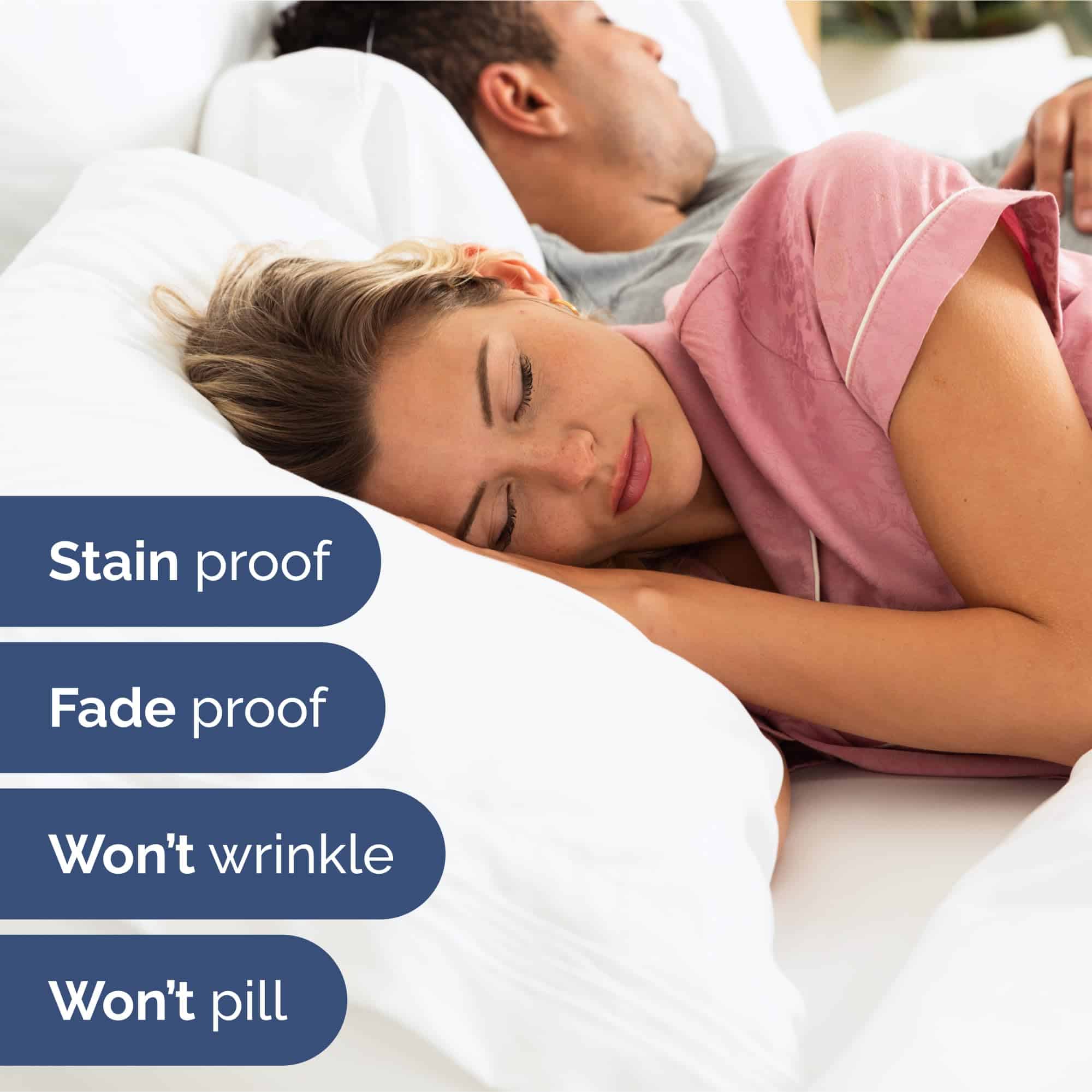 Juego de Sábanas King Extra Profundo - 6 -Blanco - Imagen 5