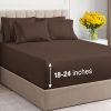 Juego de Sábanas Extra Profundas para Cama -Marrón
