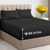 Juego de sábanas extra profundo Twin XL - -Negro