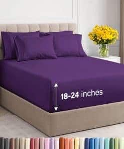 Juego de sábanas extra profundas - Juego de 6 piezas de