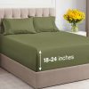 Juego de sábanas extra profundas para cama -Verde salvia