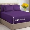 Juego de sábanas extra profundas Queen - -Morado