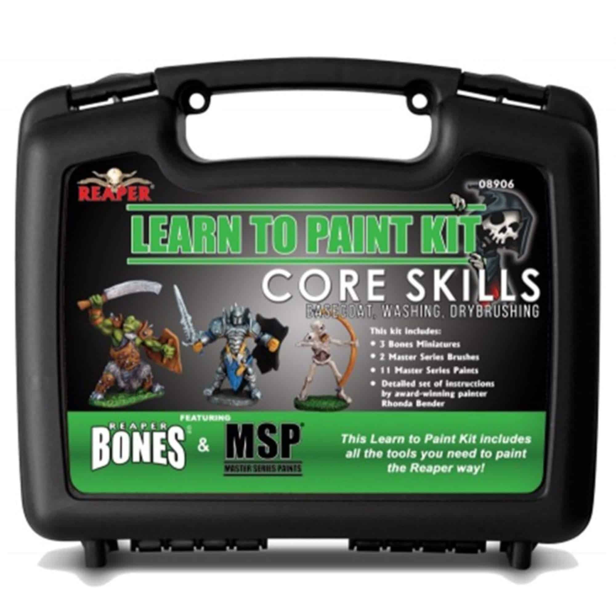 REAPER Miniatures 08906 Kit de Aprendizaje de Pintura Core
