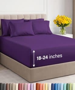 Juego de sábanas extra profundo Cal King - Juego de 6