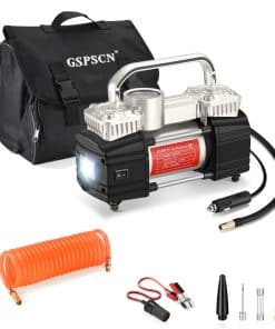 Compresor de aire de doble cilindro plateado GSPSCN 12V