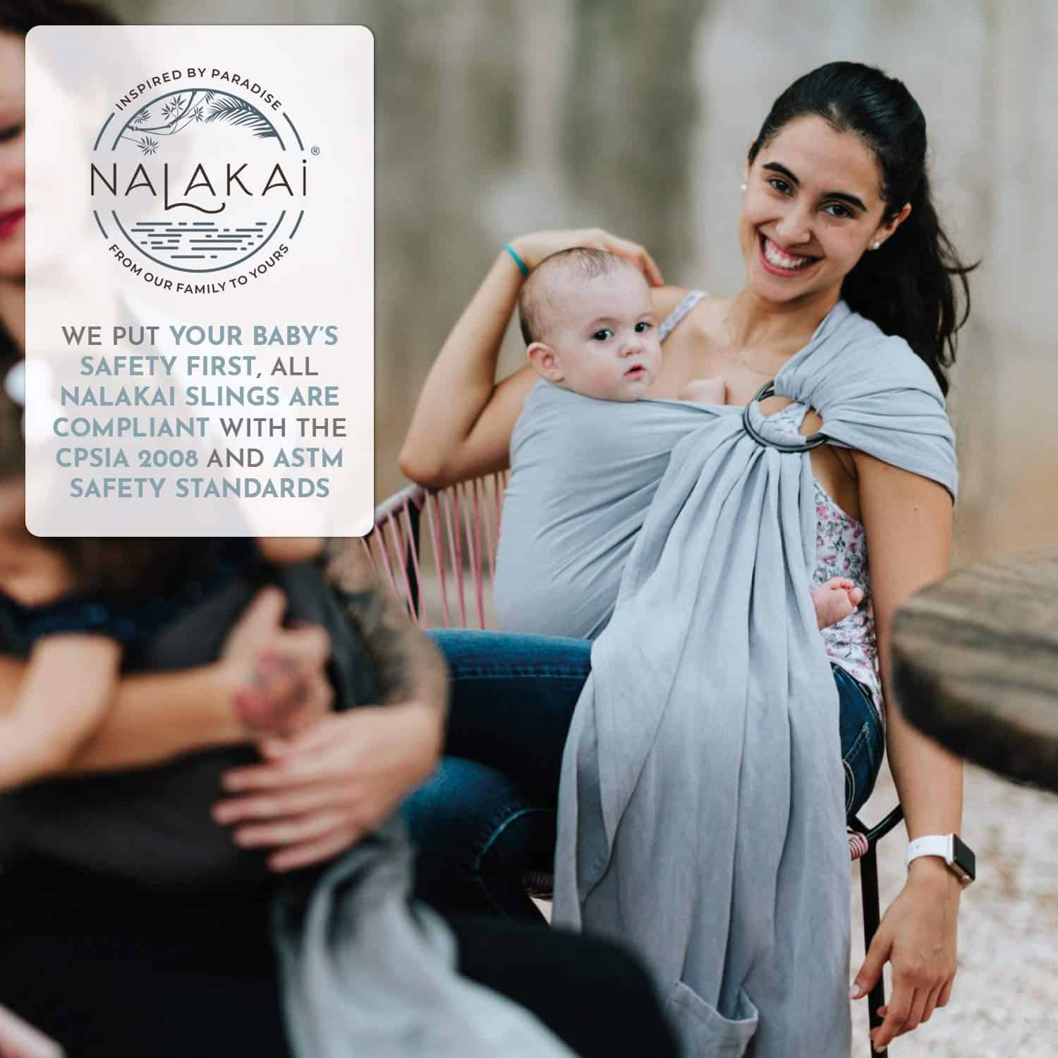 Fular portabebés Nalakai. Ecológico, suave fular de bambú y - Imagen 9