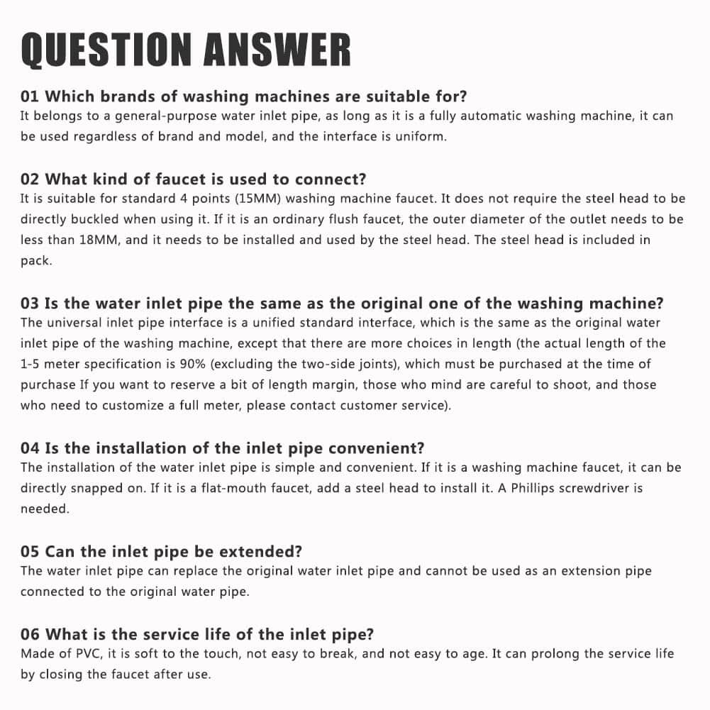 Mangueras para Lavadora Eboxer, Manguera de Entrada de Agua - Imagen 10