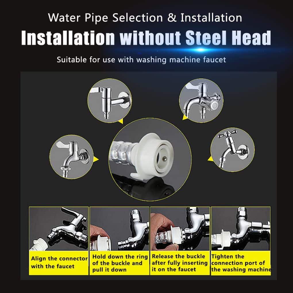 Mangueras para Lavadora Eboxer, Manguera de Entrada de Agua - Imagen 8