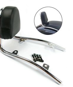 COPART Respaldo de pasajero cromado Sissy Bar para Honda