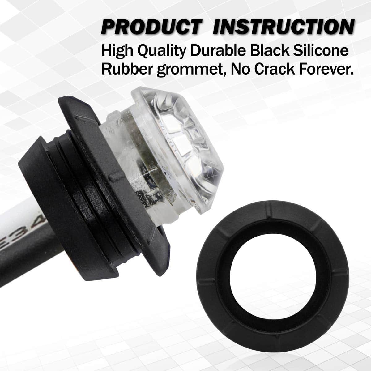 Meerkatt (Paquete de 100) Luz LED Roja de Marcador Lateral - Imagen 7