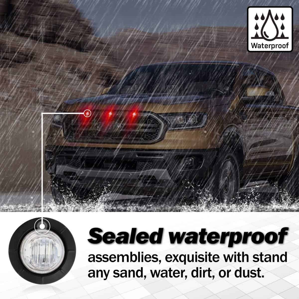 Meerkatt (Paquete de 100) Luz LED Roja de Marcador Lateral - Imagen 6