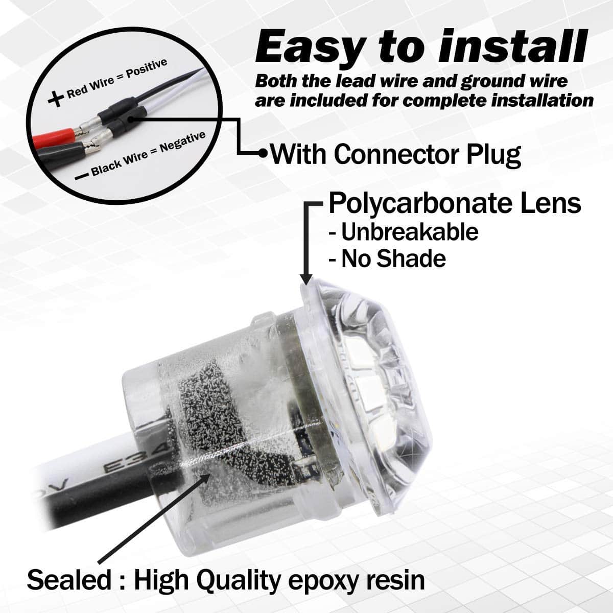 Meerkatt (Paquete de 100) Luz LED Roja de Marcador Lateral - Imagen 5