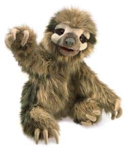 Títere de Mano Perezoso de Tres Dedos Folkmanis 3131, Talla