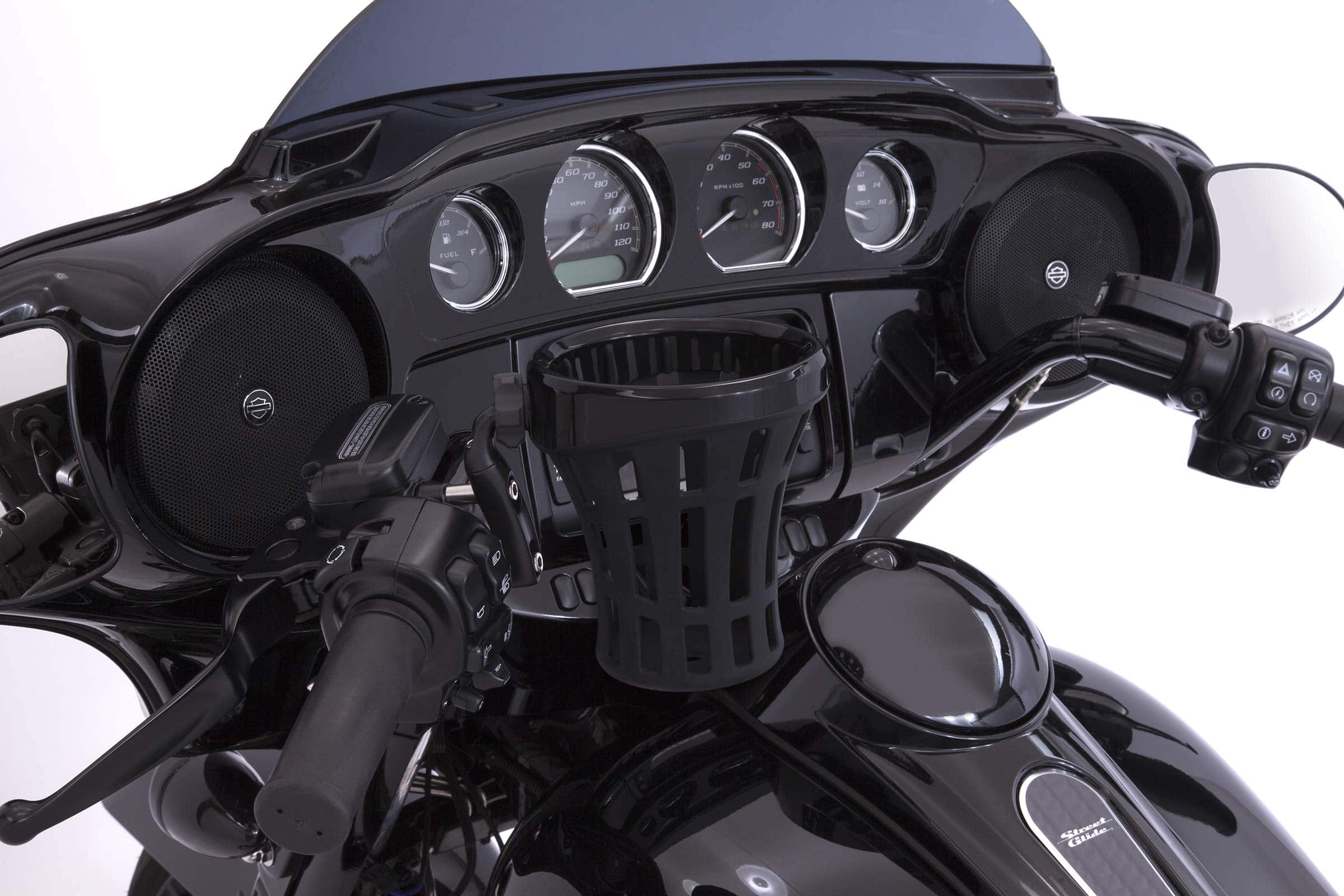 Portavasos Negro Big Ass con Montaje en Poste Negro