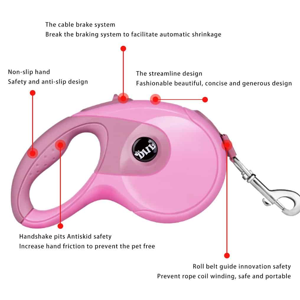 Correas retráctiles para perros Secfanya, correa para - Imagen 3