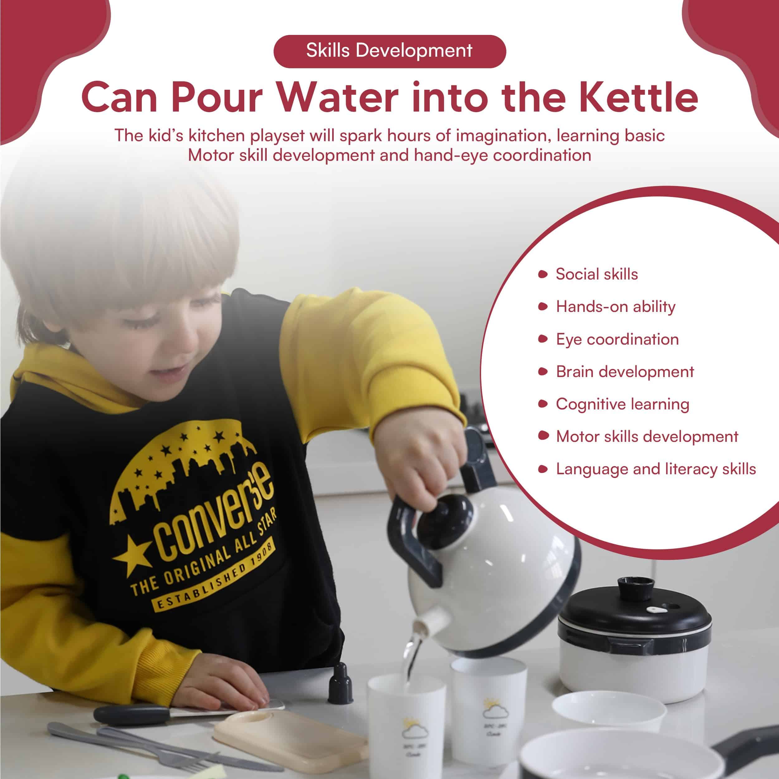 Set de Cocina para Niños - Olla con Vapor Realista, Juego - Imagen 4