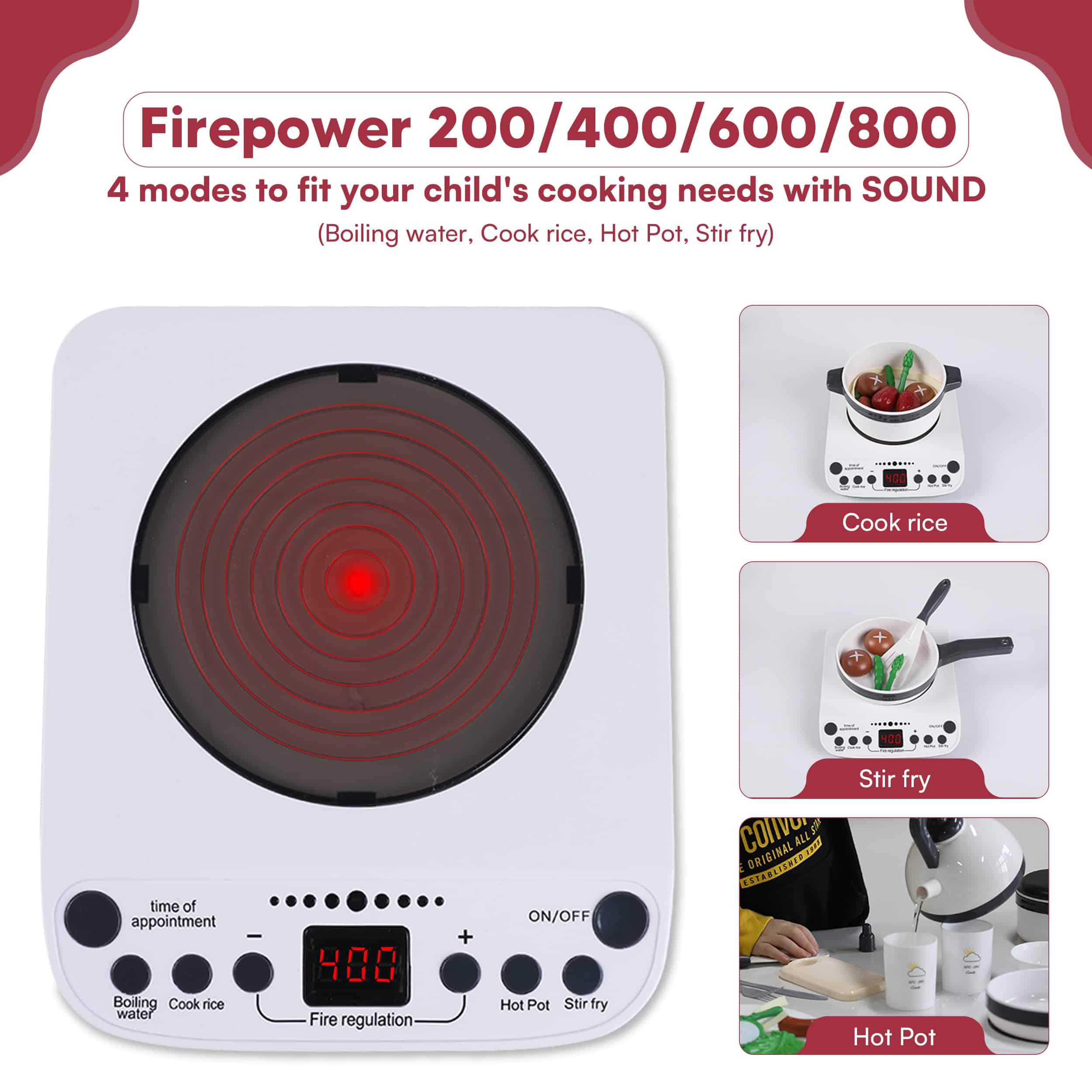 Set de Cocina para Niños - Olla con Vapor Realista, Juego - Imagen 3