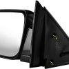 Espejo izquierdo del lado del conductor pintado de negro,