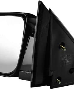 Espejo izquierdo del lado del conductor pintado de negro,