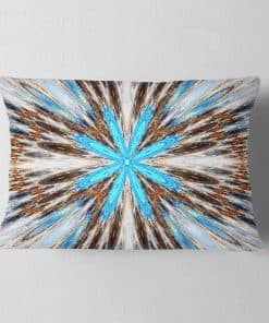 Funda de cojín rectangular Designart Flores con rayos