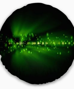 Designart Paisaje con luces verdes brillantes funda de