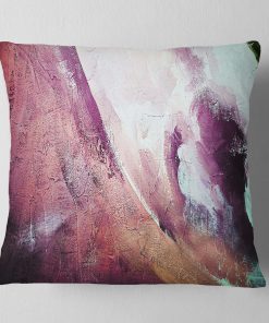 Fundas de Almohada Abstractas 'Textura Blanca y Morada' de