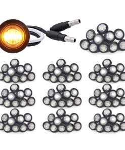 Meerkatt 3/4 Pulgadas Luz de Marcador Lateral Mini Redonda