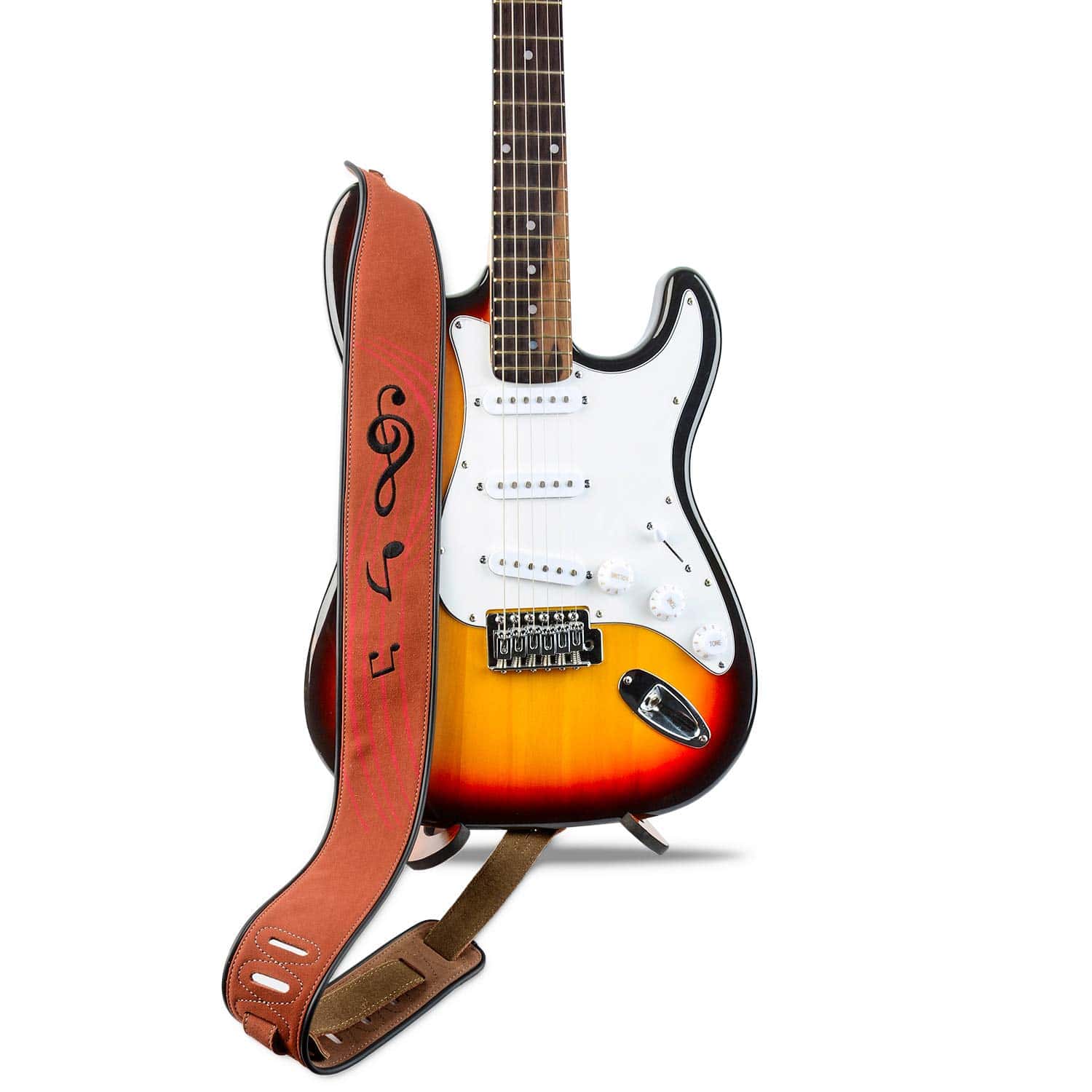 Correa de Guitarra de Cuero Dulphee, Ancho de 2.8 Pulgadas - Imagen 5