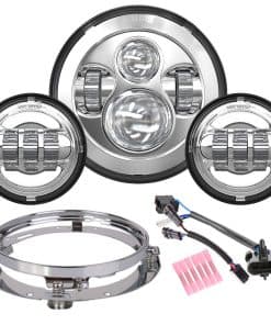 Faros Delanteros LED de 7 Pulgadas + Luces de Paso de