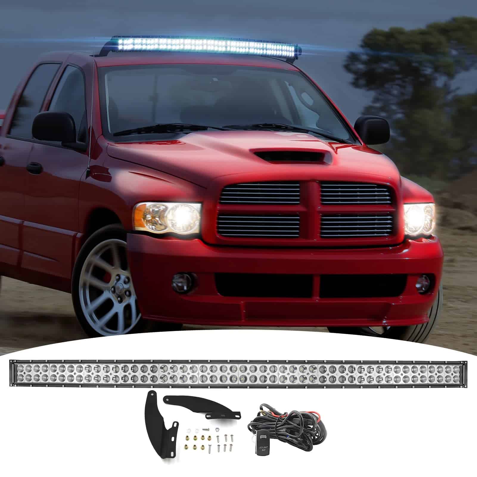 Barra de Luz LED Curvada DaSen 52" 300W con Soportes de - Imagen 9